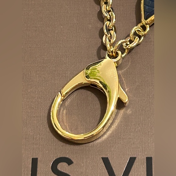 Authentic Louis Vuitton bag charm in blue & white LV flower pattern. Mint. - Picture 8 of 8